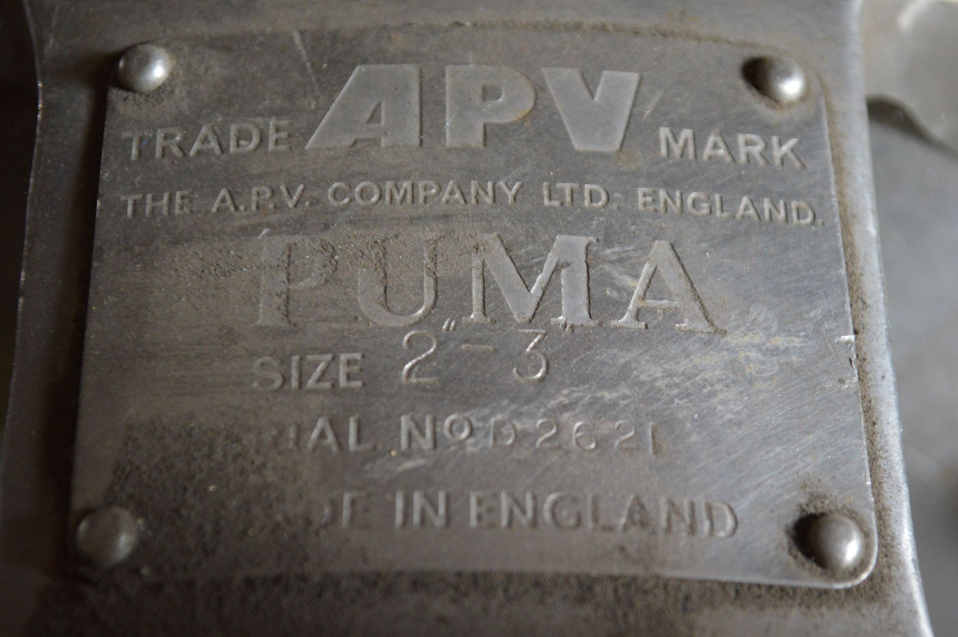 APV PUMA STAINLESS STEEL CENTRIFUGAL PUMP, serial - Image 2 of 3
