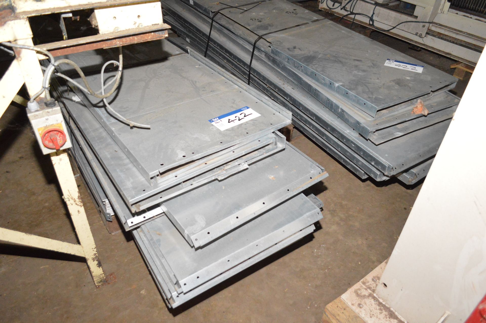 Two Galvanised Steel Bin Storage Hopper Bottoms, e - Image 9 of 9