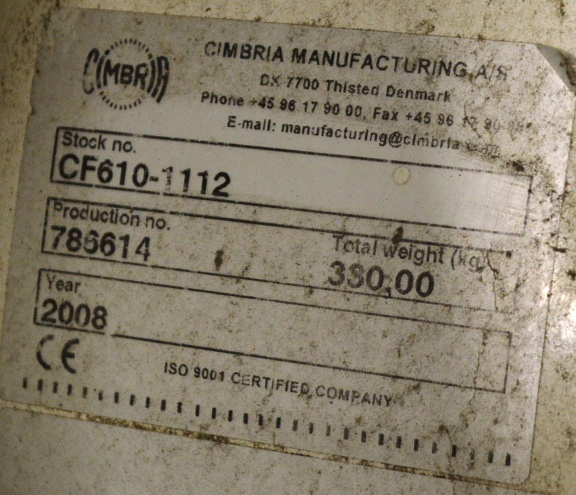 Cimbria CF615-1112 PART STAINLESS STEEL CASED CYCL - Bild 8 aus 10