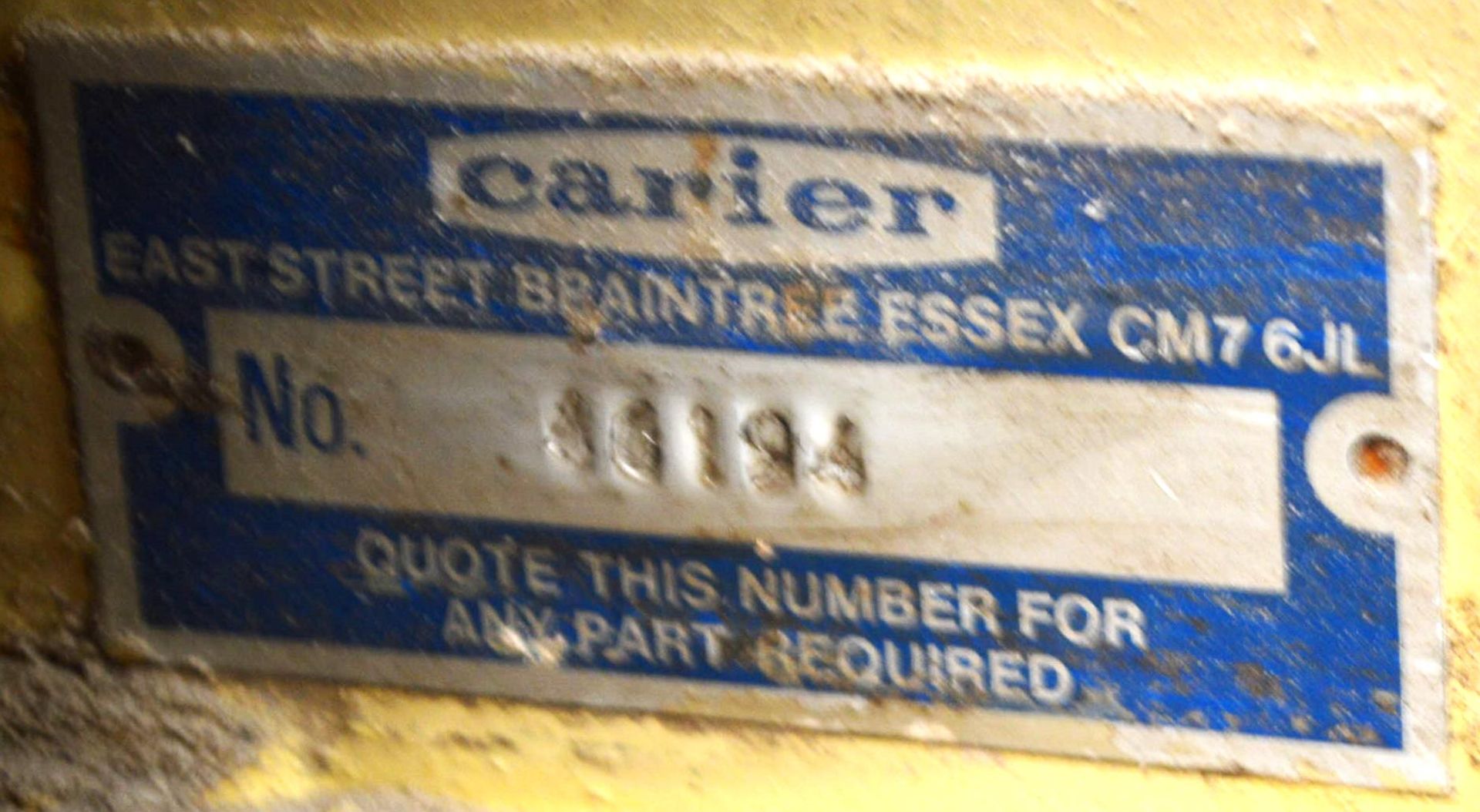 Carier 300mm Belt & Bucket Elevator, serial no. 46 - Image 9 of 9