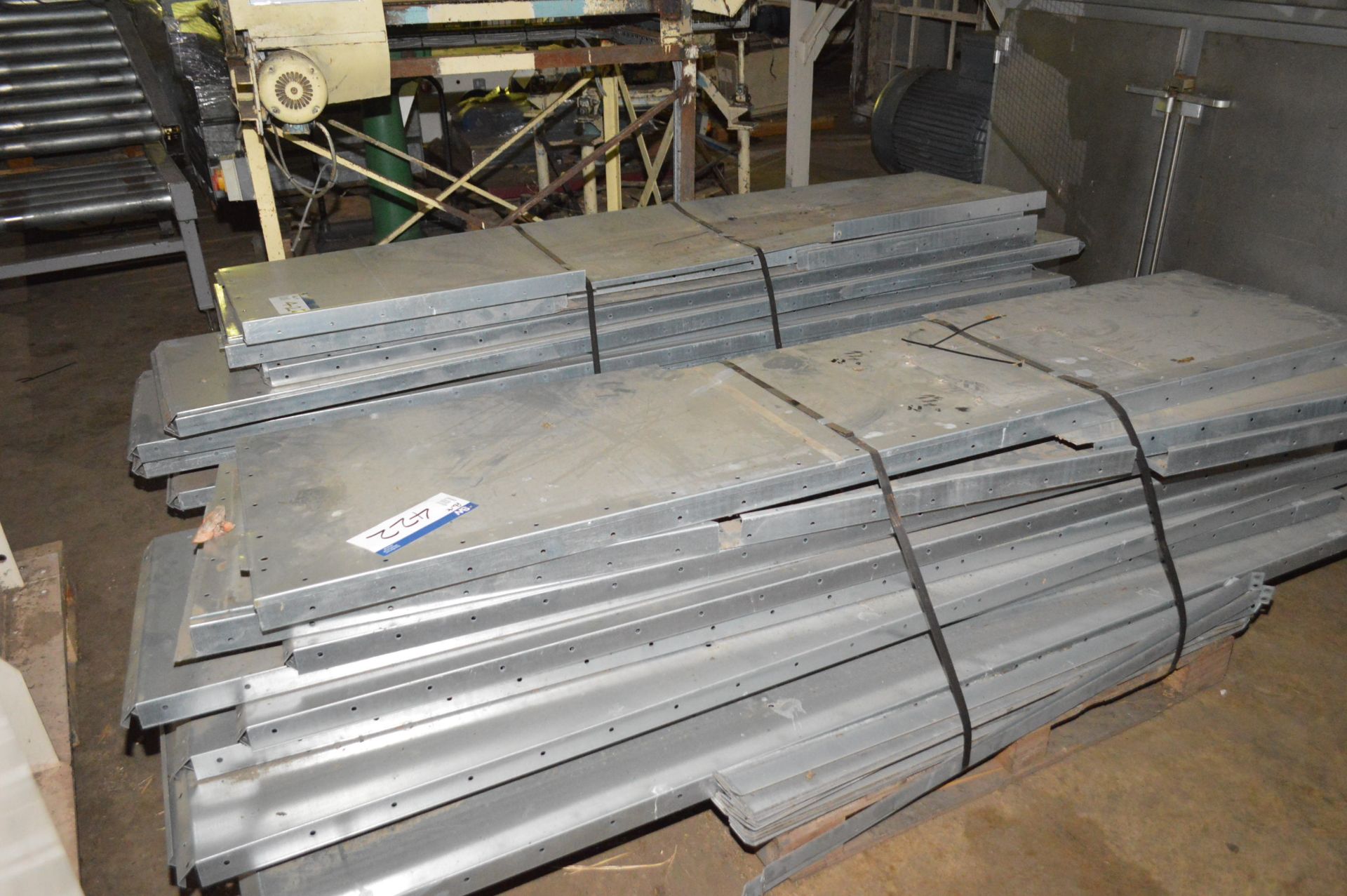 Two Galvanised Steel Bin Storage Hopper Bottoms, e - Image 6 of 9