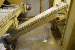 200mm dia. Inclined Screw Conveyor, 1.8m long, wit