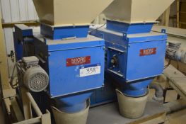 *T A Shore TWIN BELT FED LOADCELL PACKING WEIGHER,