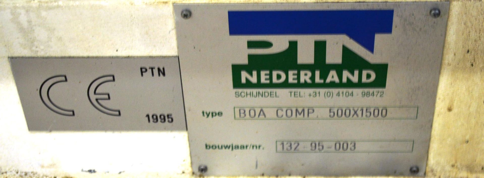 PTN BOA 500 x 1500 COMPACTOR, serial no. 132-95-00 - Image 4 of 22