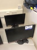2 x AOC Freesync G2260 VWQ6 Flat Screen Monitors c