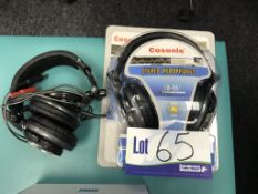 2 x COSONIC CD-891 Stereo Headphones