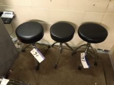 3 Various Drum Stools by Tama, Premier and Percuss