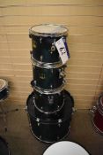 4 x Yamaha Stage Custom Standard Drums comprising
