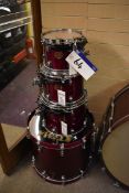 4 Tama Starclassic Maple Shell Drums comprising 10