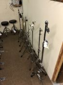 7 Various Cymbal Stands as lotted