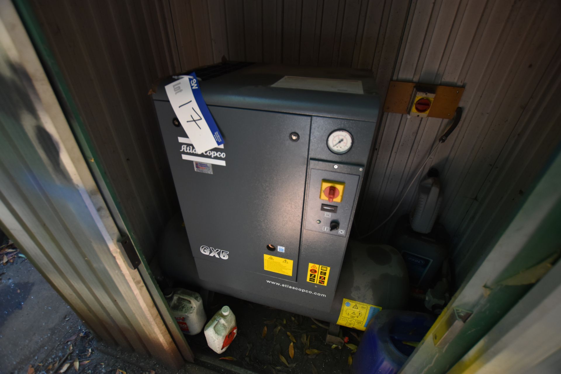 Atlas Copco GX5 Horizontal Screw Compressor, Model