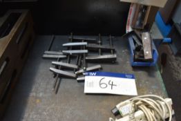 6 x Assorted Machine Tool Clamps