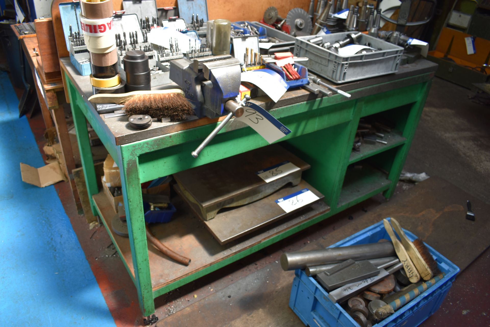Metal Framed Workbench with Record No. 4 Engineers