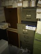 2 x Two Drawer Metal Filing Cabinet and 1 x Four D