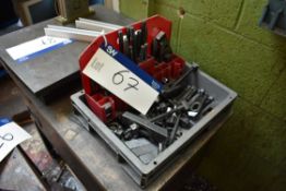 Quantity of Machine Bed Clamps as set out