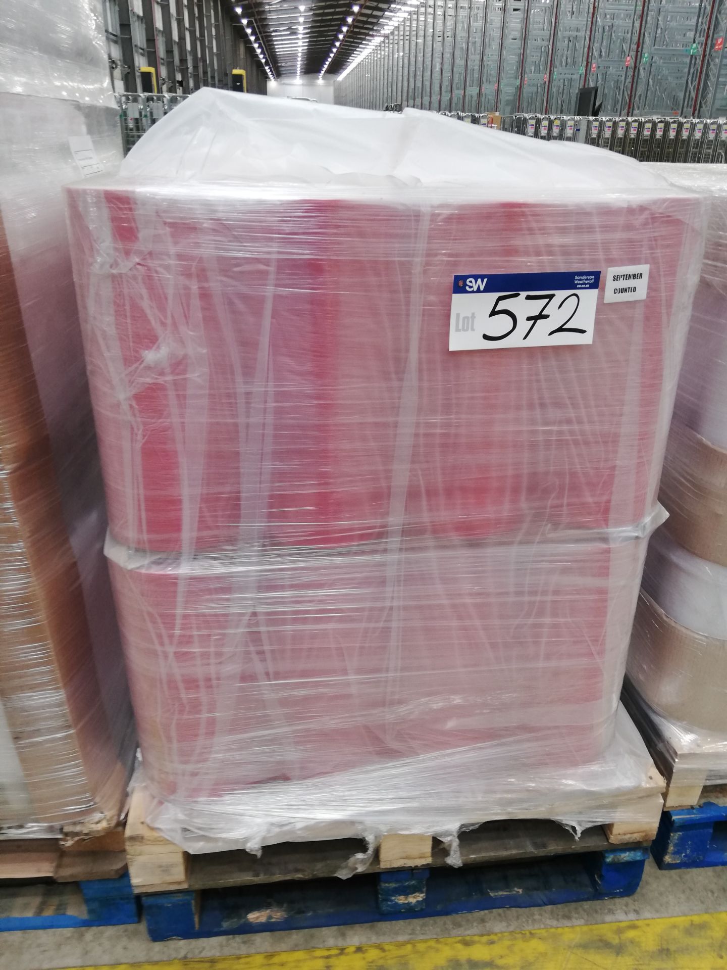 40 x Rolls of 500mm Premier Pack Red Shrink Wrap