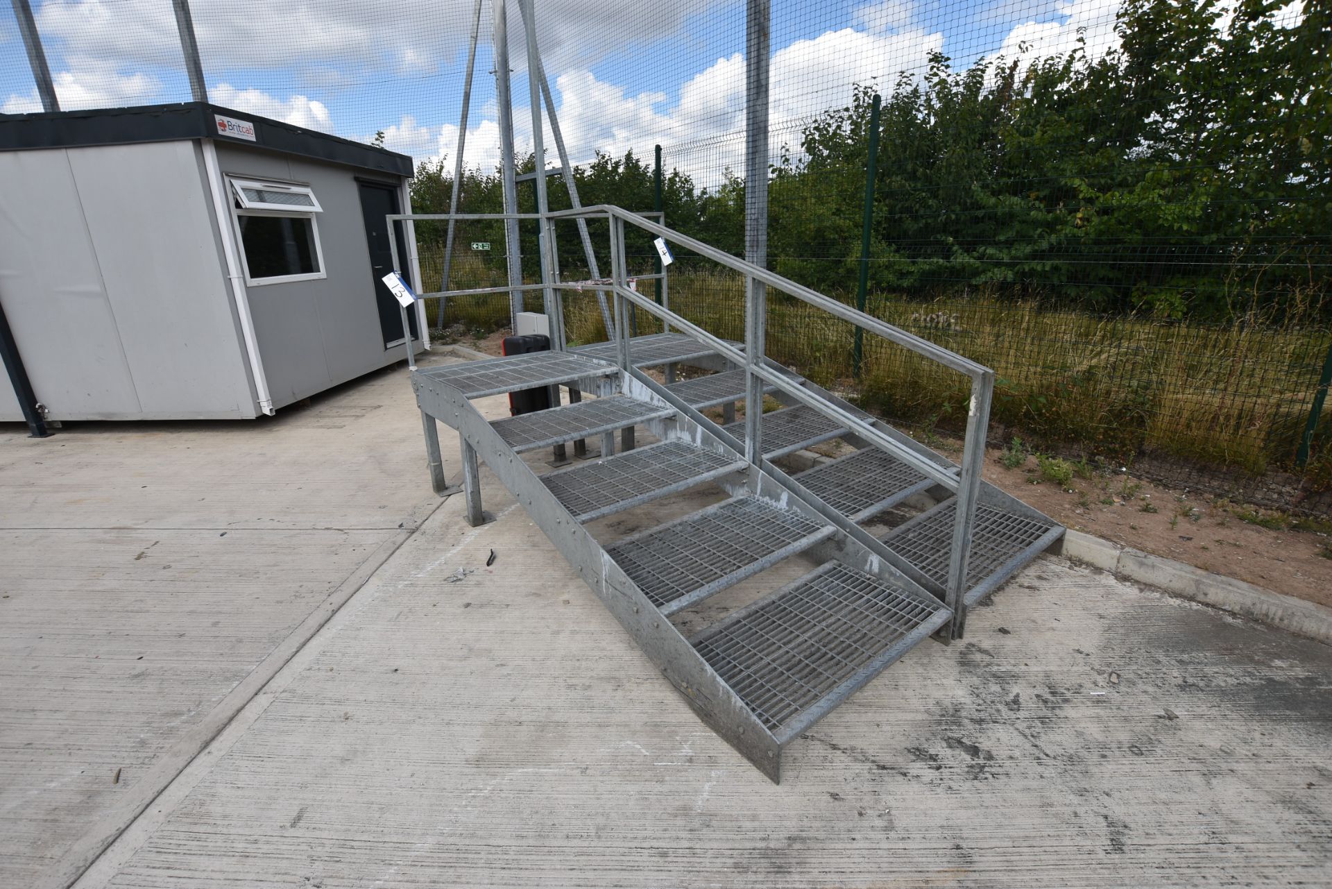 Galvanised Steel Stair Unit (1m x 3.1m x 1.7m appr