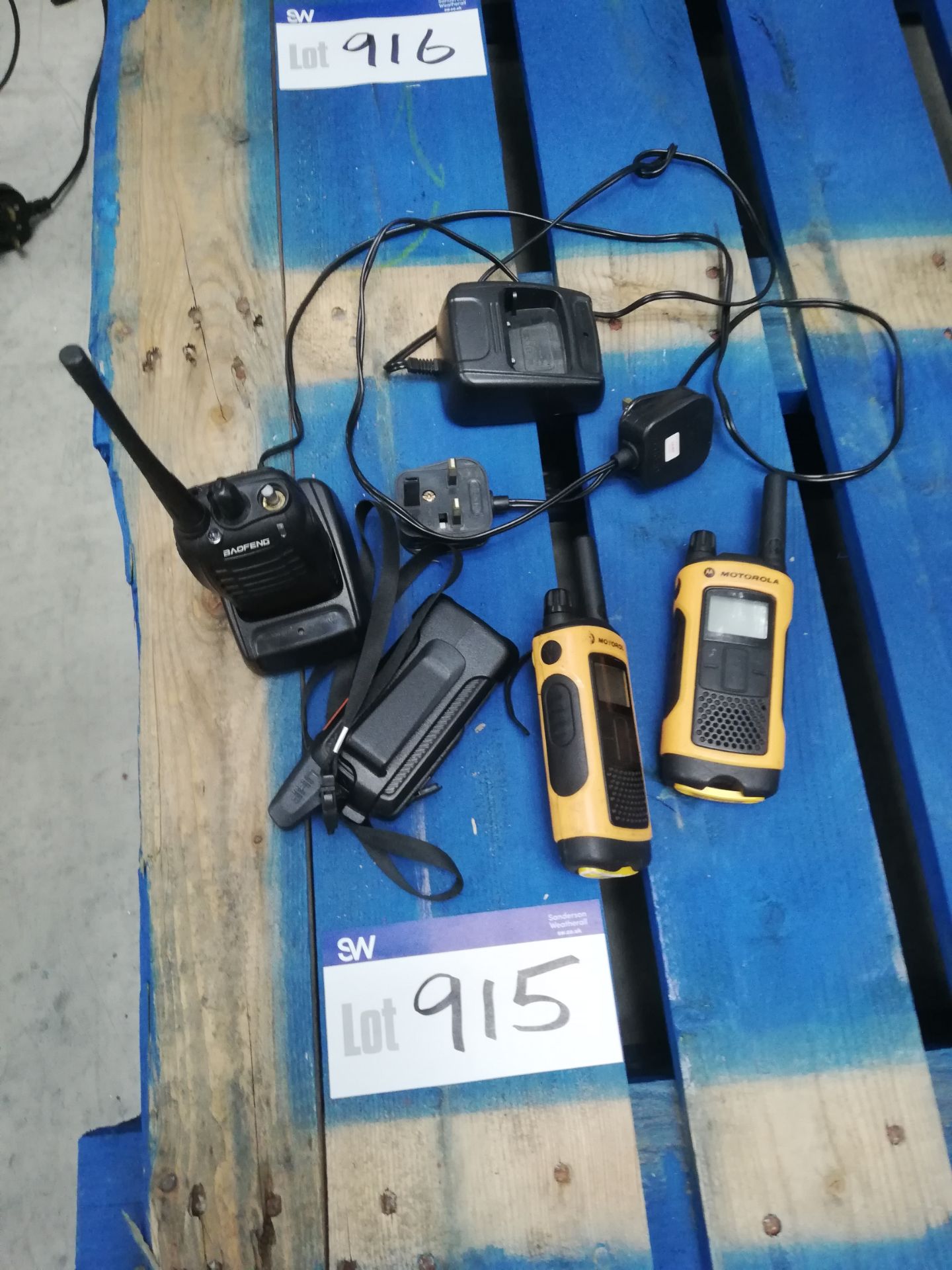 2 x Motorola TLKR 2 Way Radios and 4 x Various 2 W