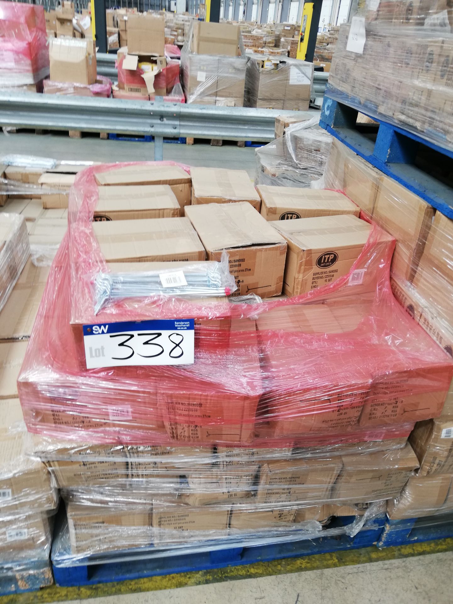 880 x Wall Pin Arms, 27cm (Boxed)