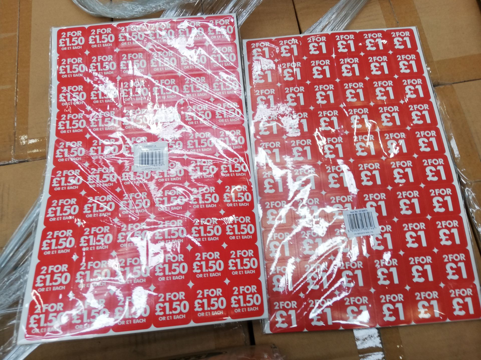 1,400 x Generic Sale Stickers ‘2 for £1.50’ and 76 - Image 3 of 3