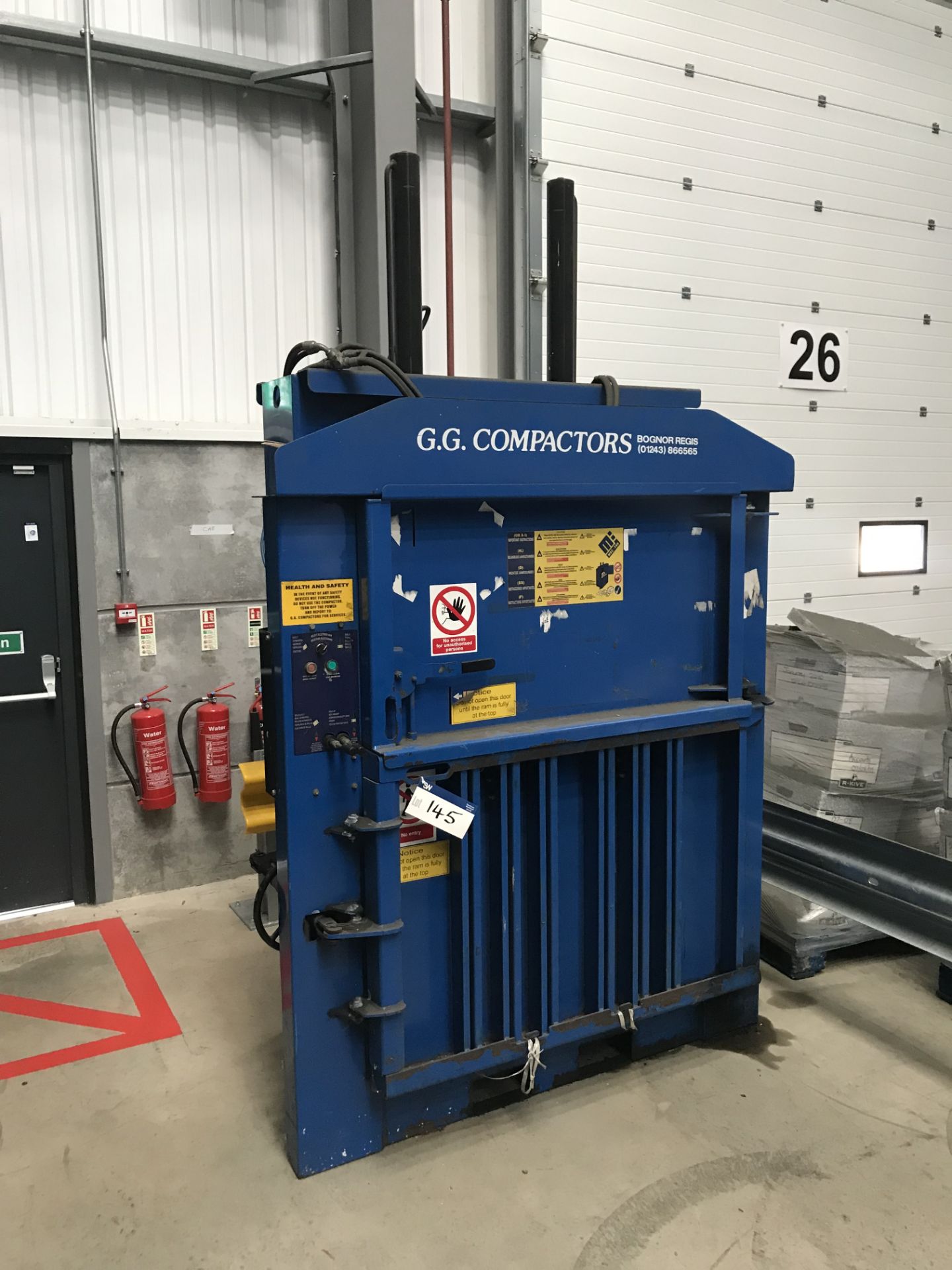 GG Compactors Ltd Mac Fab Waste Baler, Model numbe