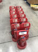 13 x 6ltr Water Fire Extinguishers and Stands