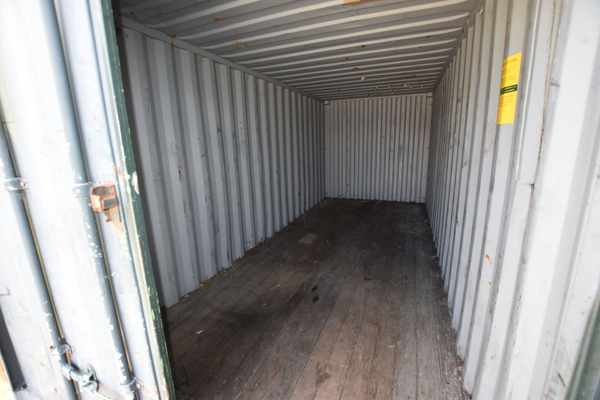 20ft Steel Shipping Container (Please Note Risk As - Bild 3 aus 3