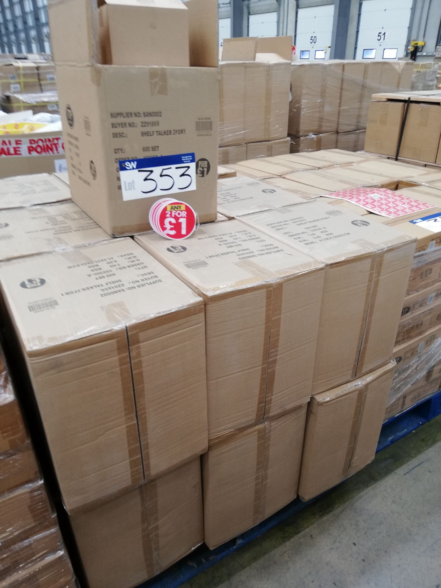 11,400 x Shelf Talkers ‘Any 2 for £1’ (Boxed)