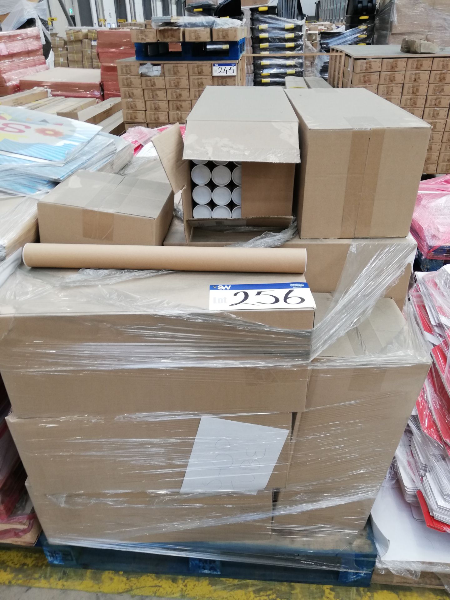 17 x Boxes of Poster Tubes c/w End Caps, 625mm x 5