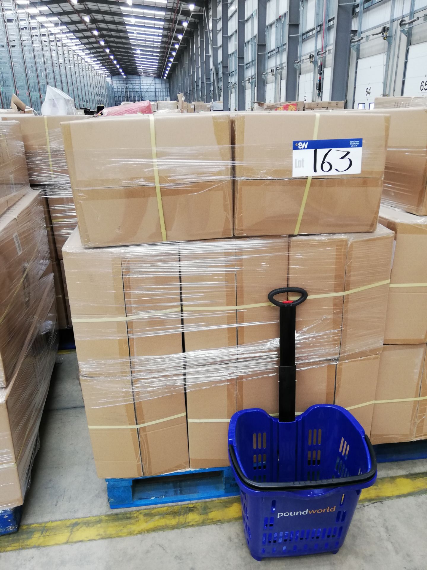 400 x ITP Poundworld Blue Plastic Wheelie Shopping