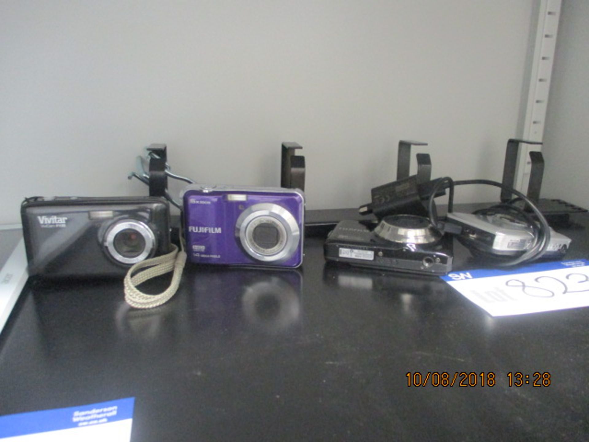 4 x Cameras by Vivitar Vivicam F128, Fujifilm and