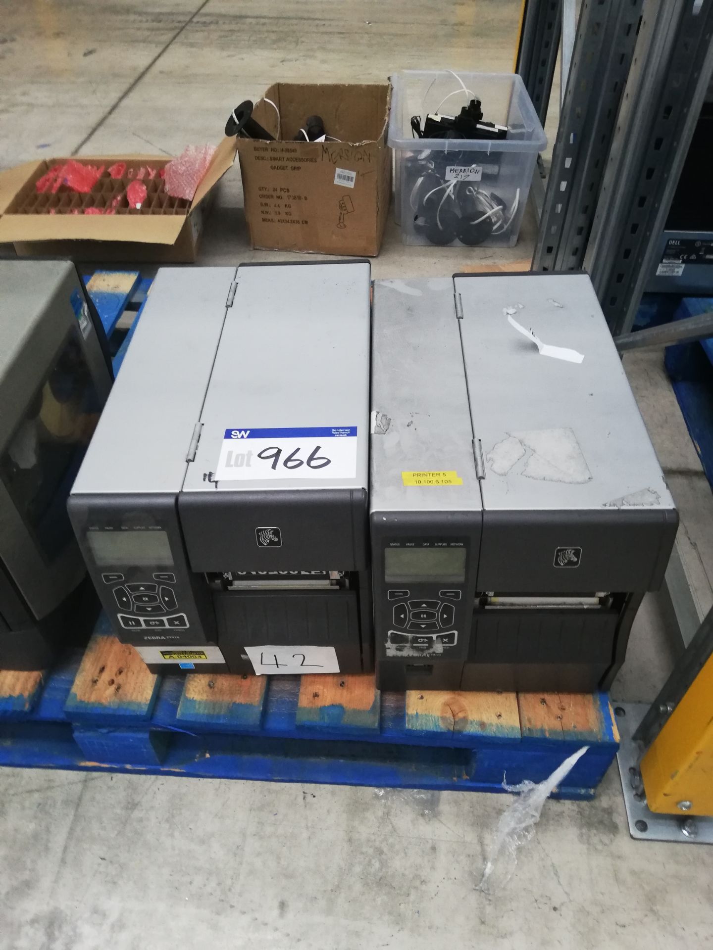 2 x Zebra ZT410 Label Printers