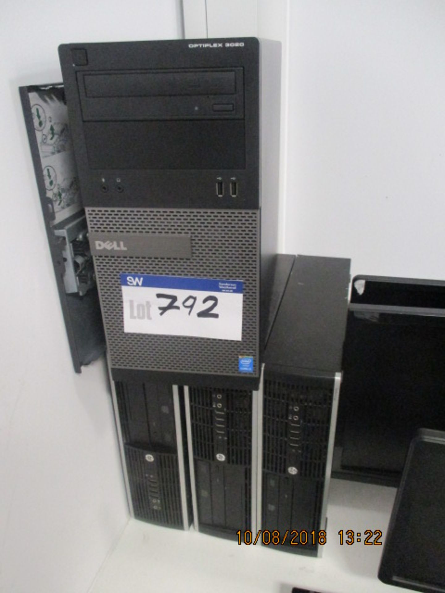 4 x Dell and HP Tower Personal Computers