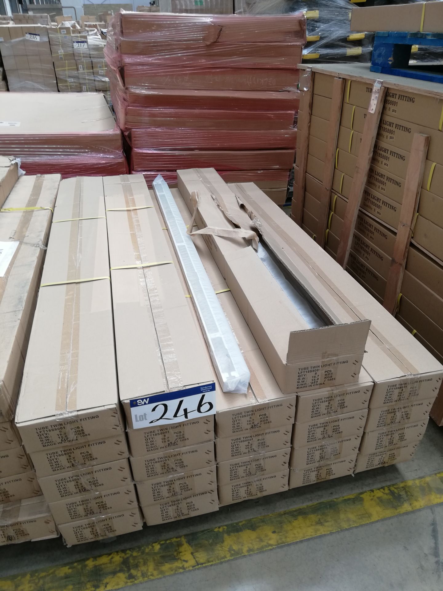 184 x Twin Batten LED Light Fittings (Boxed)