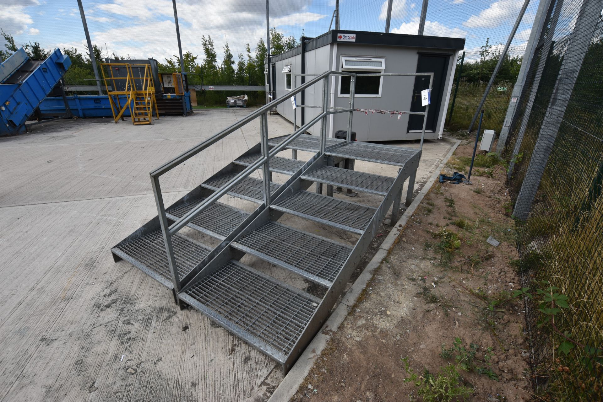 Galvanised Steel Stair Unit (1m x 3.1m x 1.7m appr