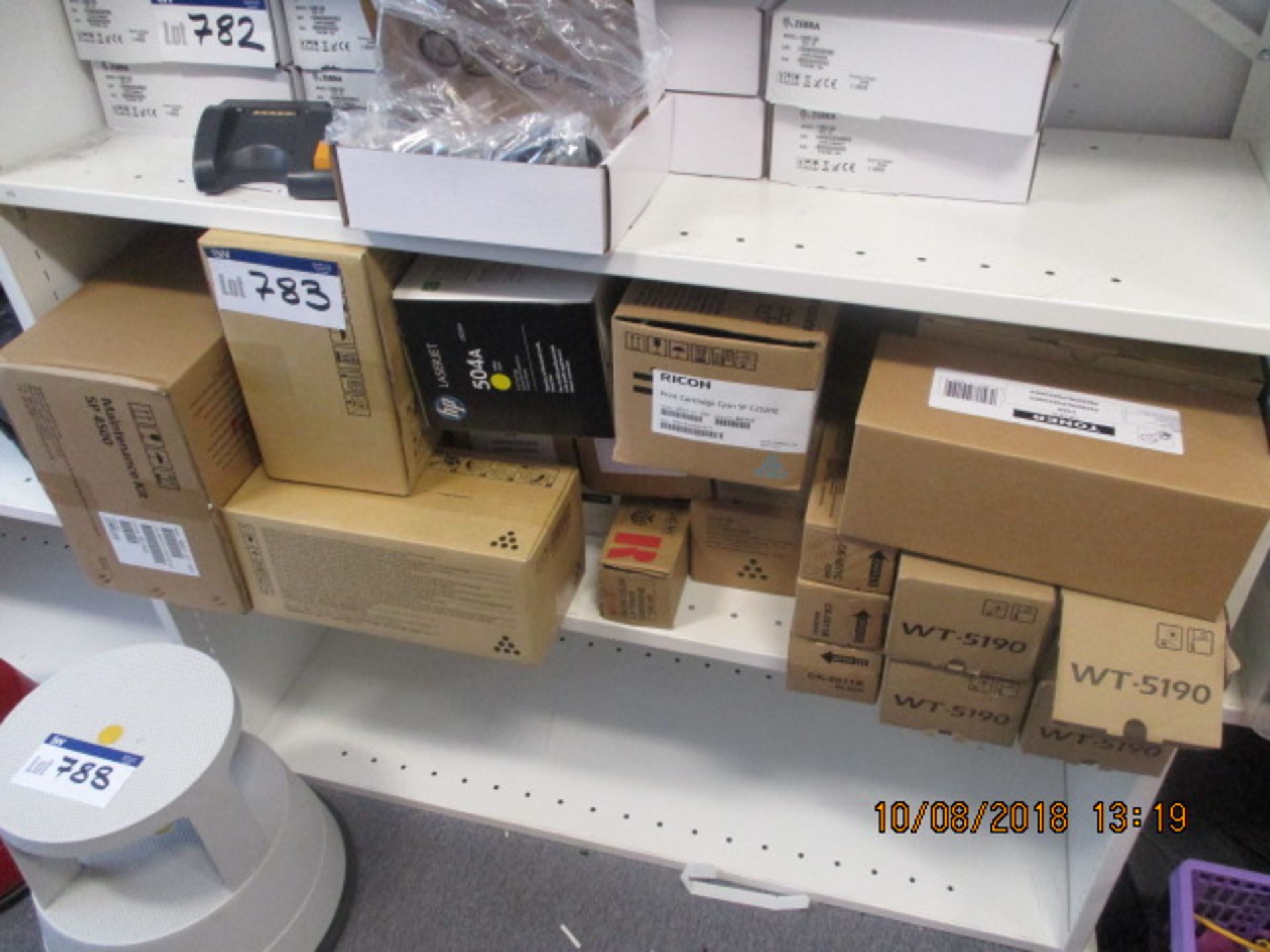 Quantity of Toner Cartridges, as set out on shelf