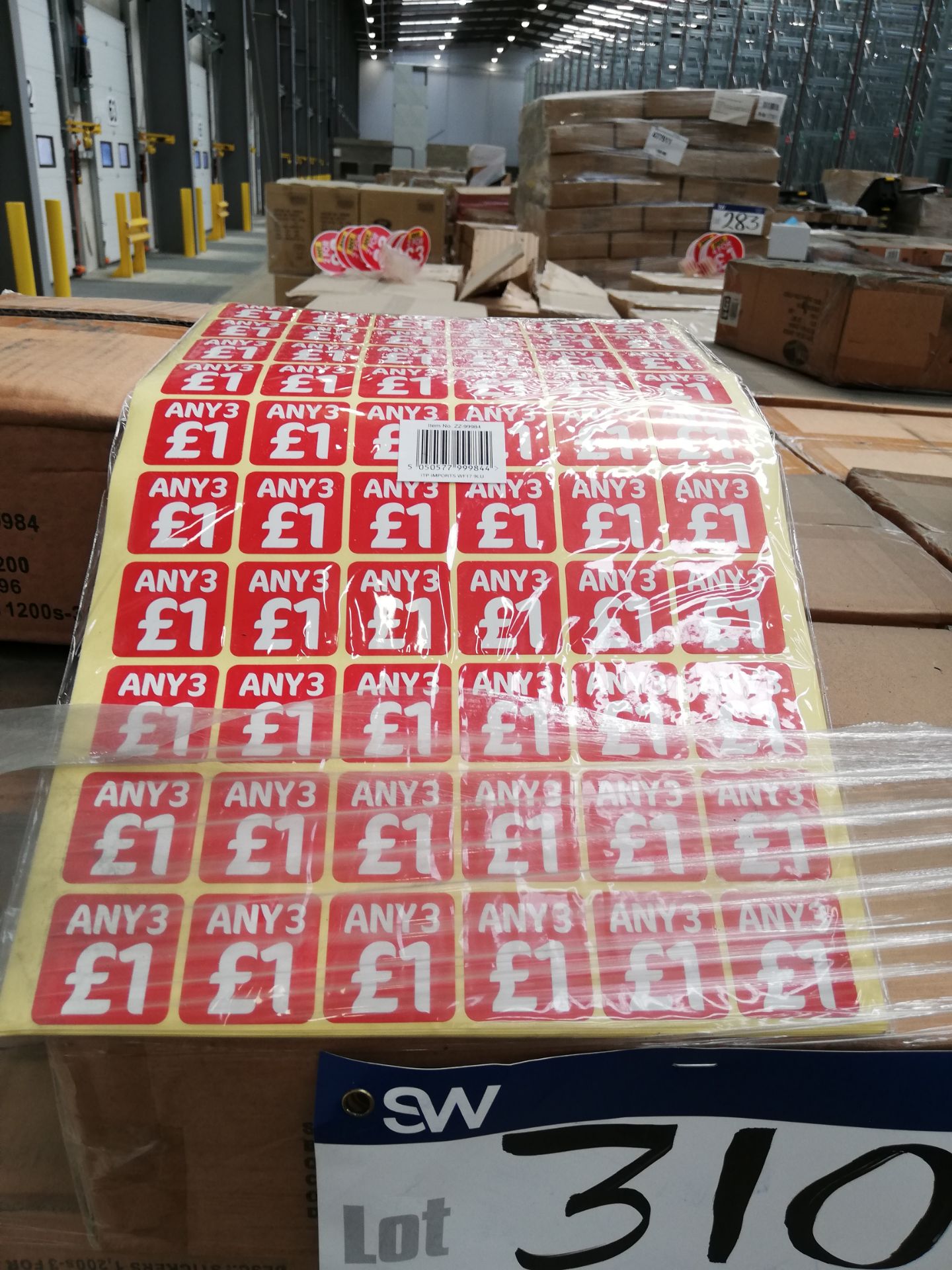 3,440 x Generic Sale Stickers ‘Any 3 for £1’ (Boxe - Image 2 of 2