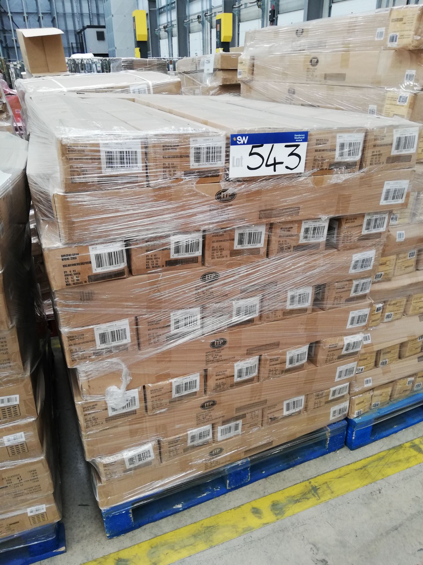 50 x Boxes of 15pc Wire Shelf Dividers, 998 x 169m