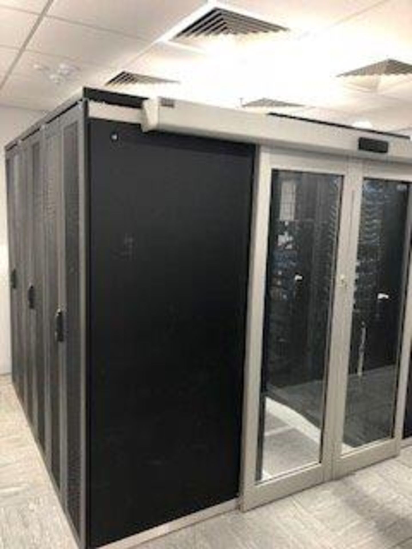 Prism Comms Enclosure c/w Sliding Door and Six Rac