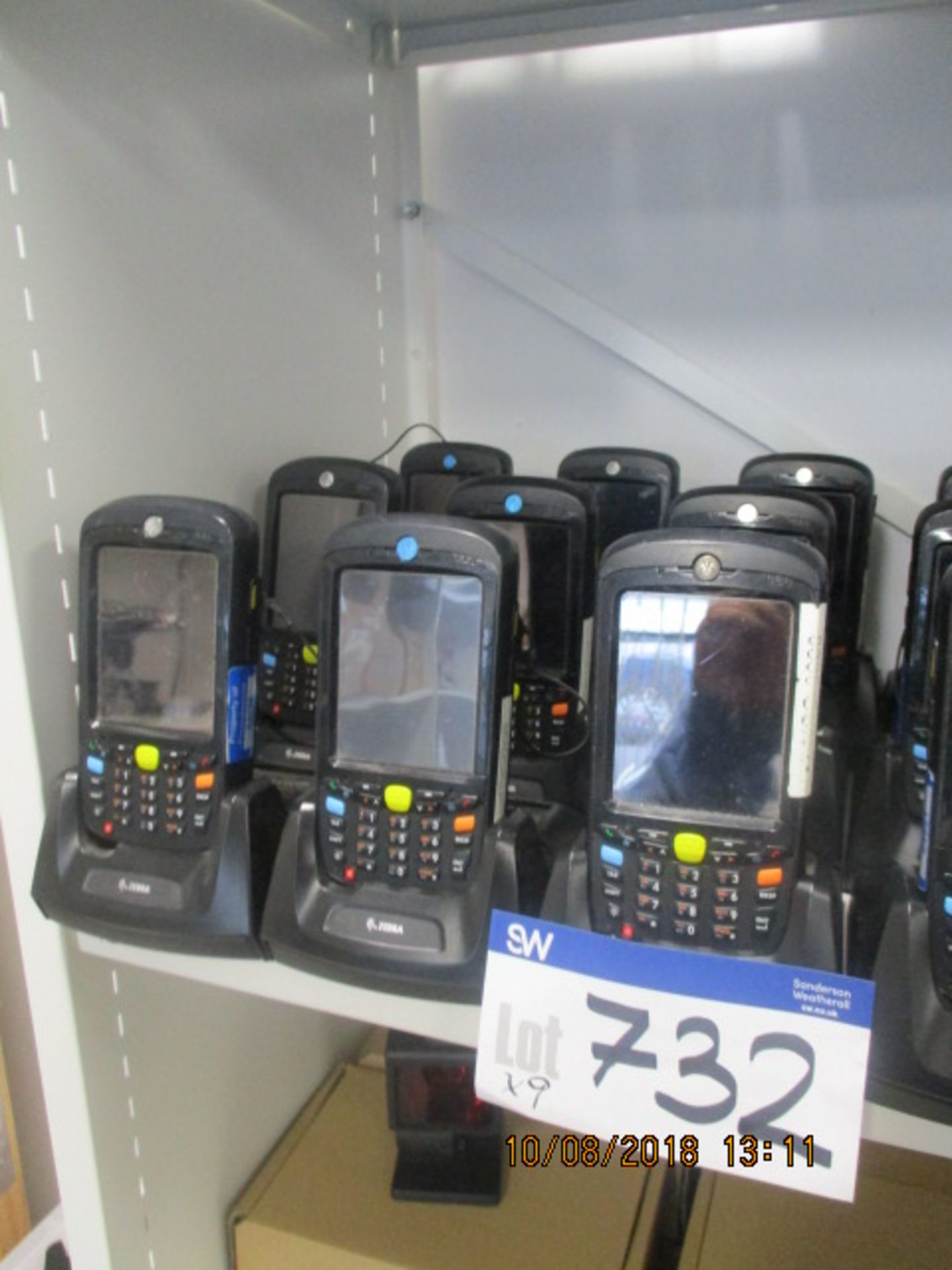 9 x Zebra Scanners, with Tower Chargers