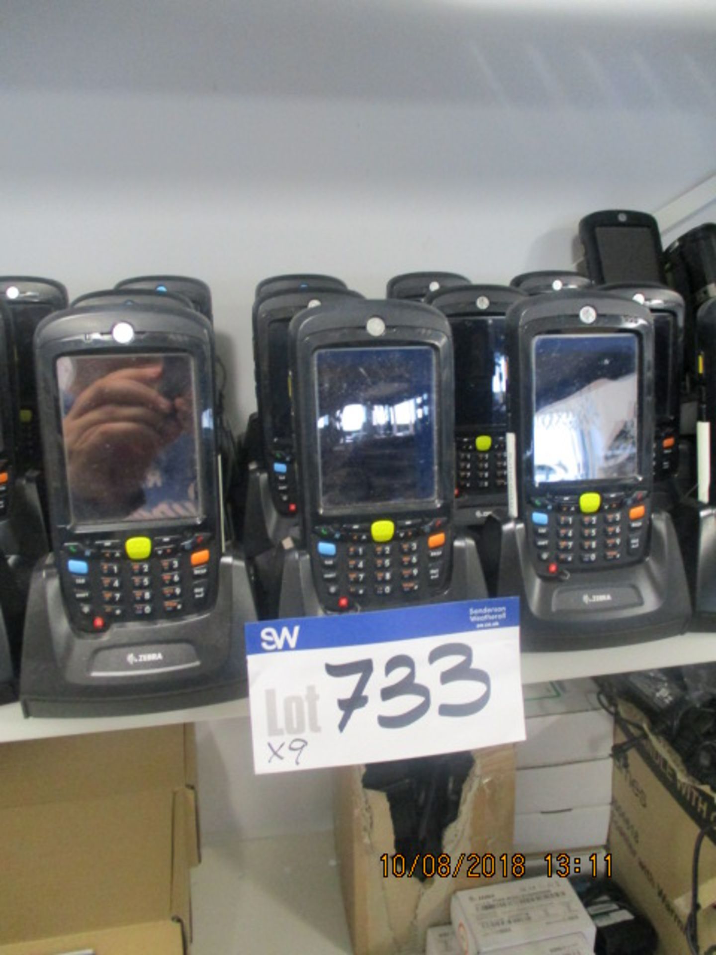 9 x Zebra Scanners, with Tower Chargers