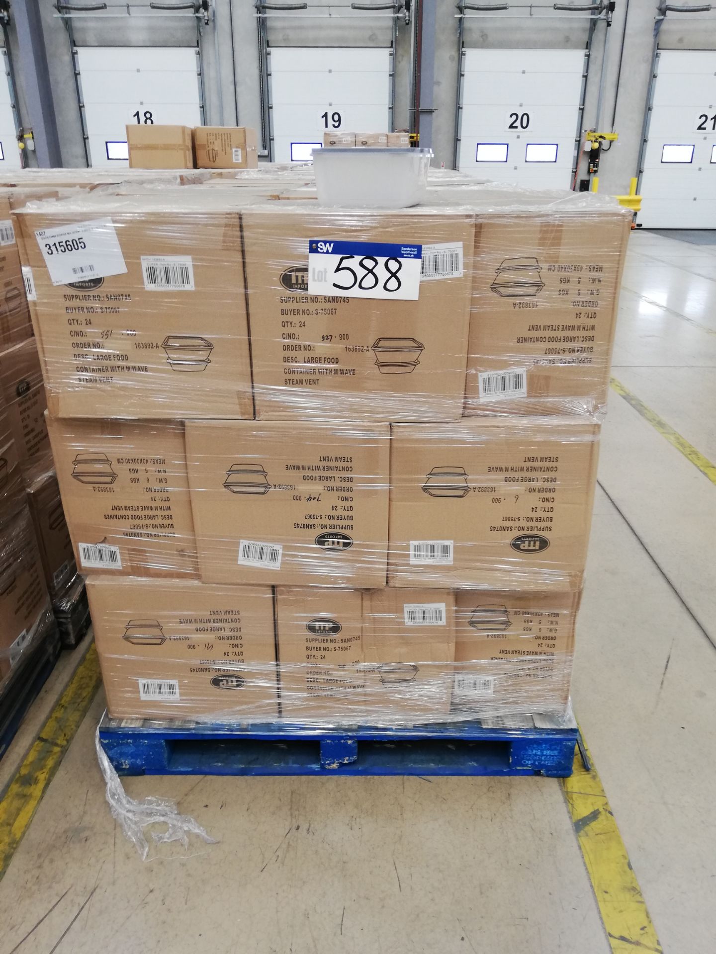 7,488 x ITP Large Plastic Food Containers (Lids do