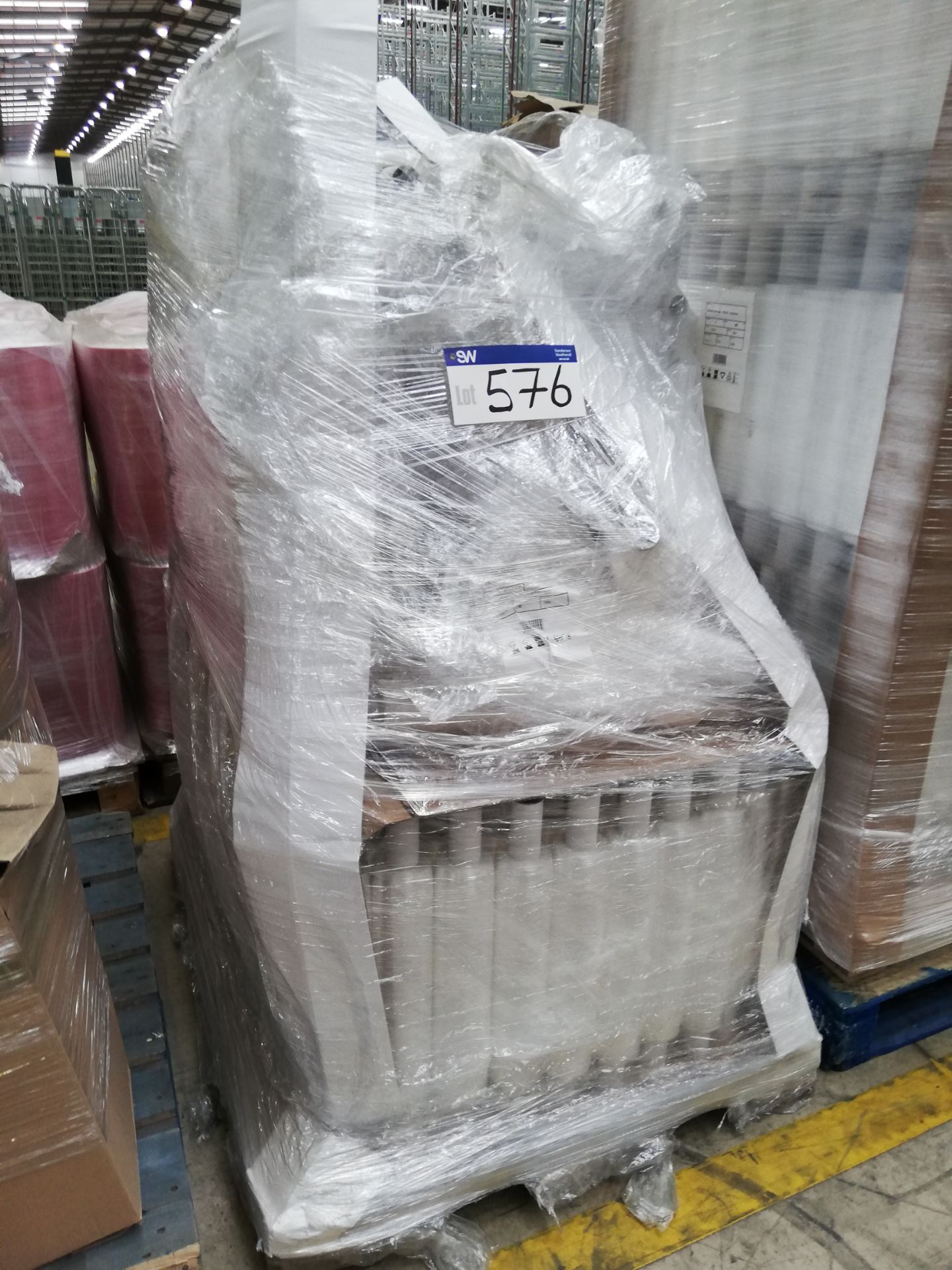 Quantity of Clear Plastic Hand Roll Stretch Wrap