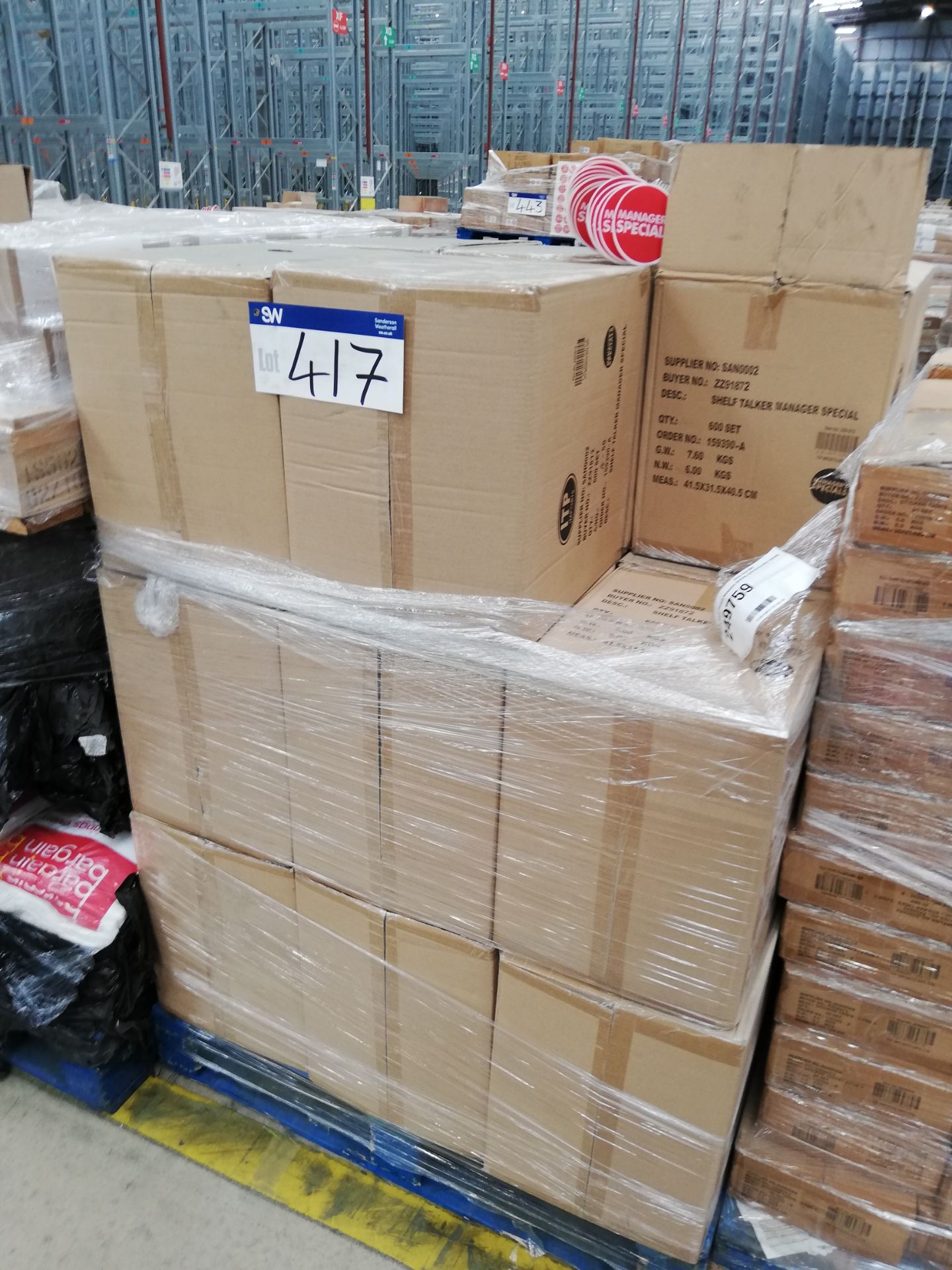 23 x Boxes of Shelf Talkers, Managers Special