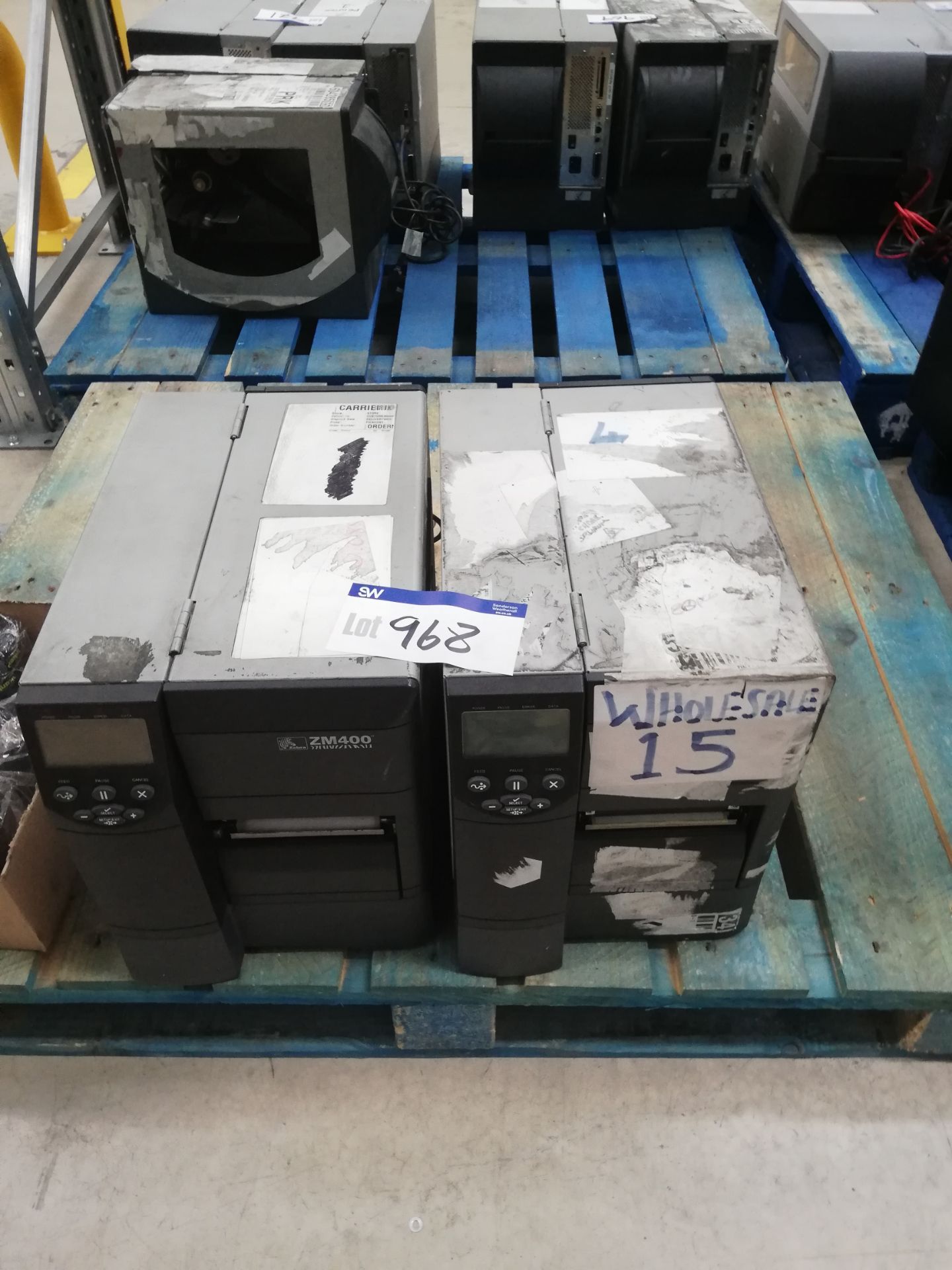 2 x Zebra ZM400 Label Printers
