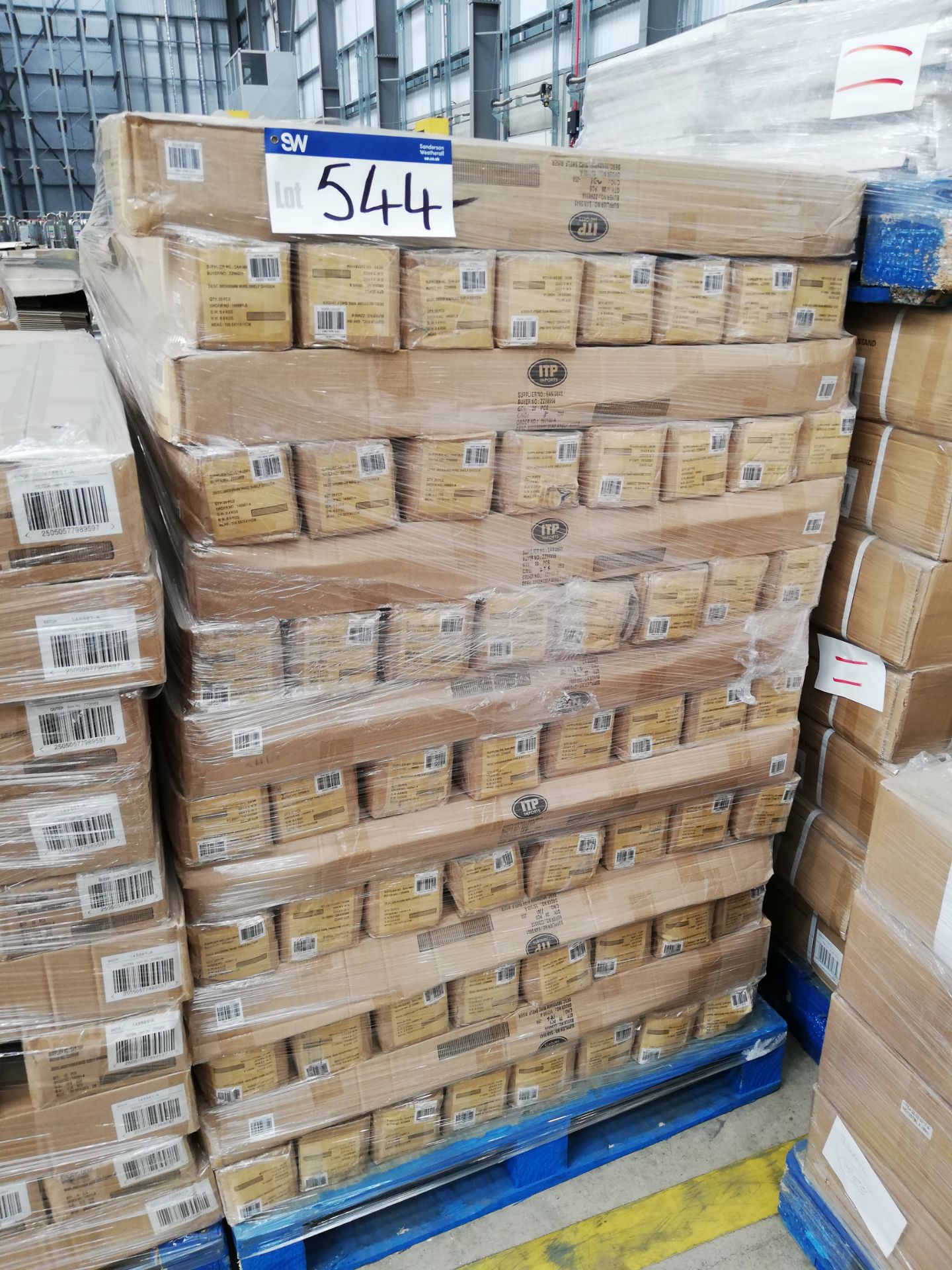 118 x Boxes of 20pc Wire Shelf Dividers, 100.5 x 1