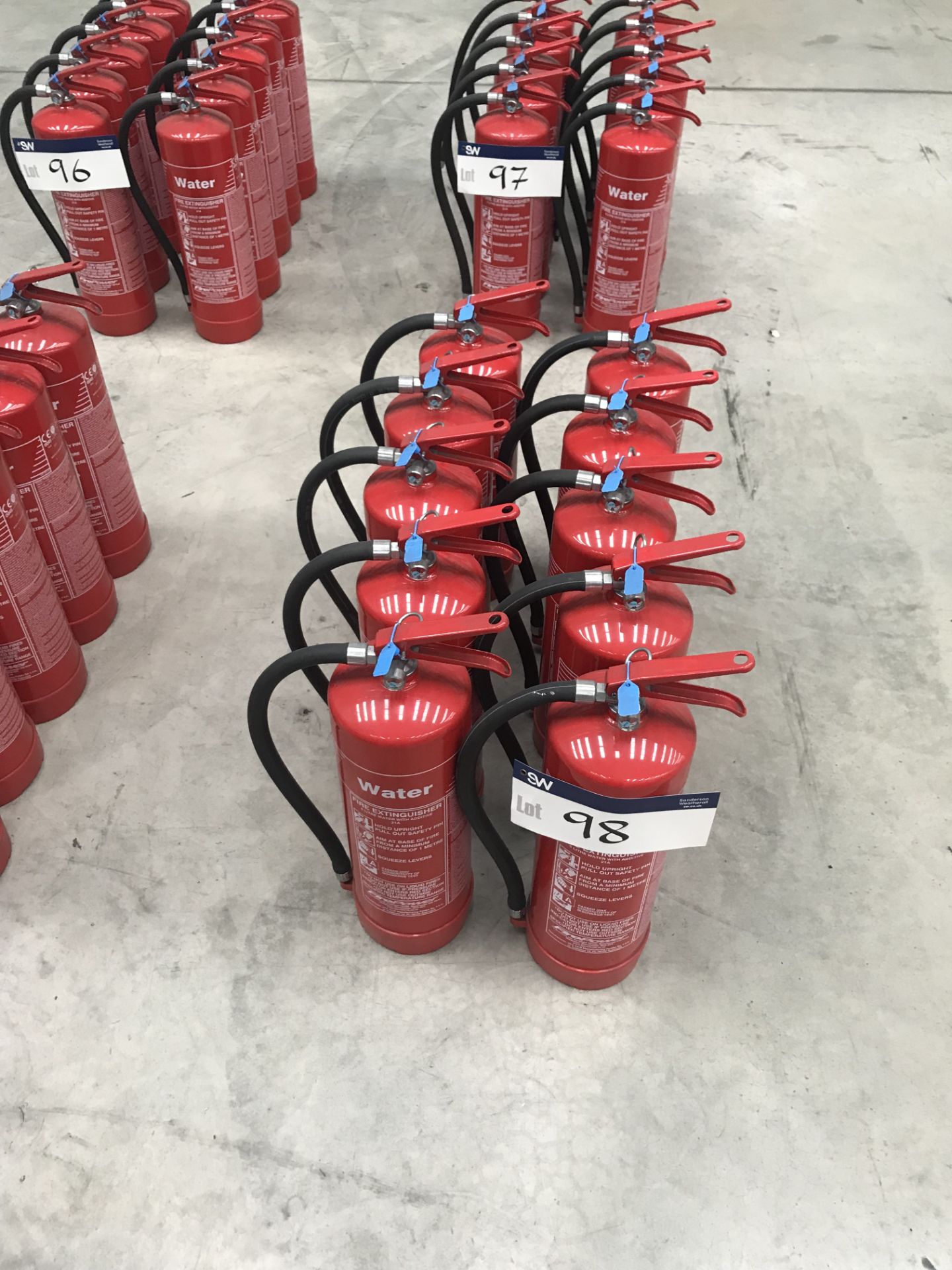 10 x 6ltr Water Fire Extinguishers