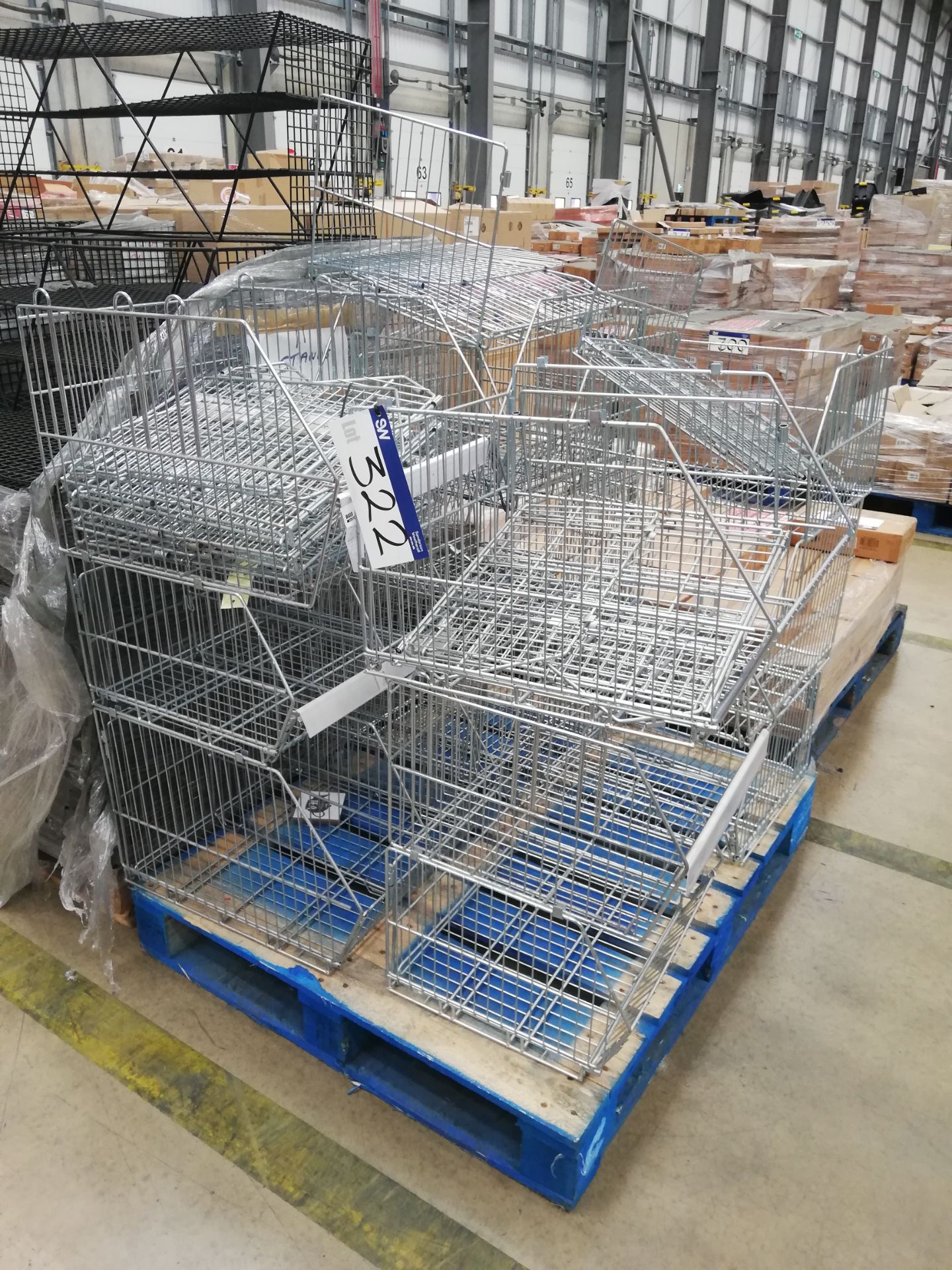 12 x Chrome Mesh Stacking Baskets