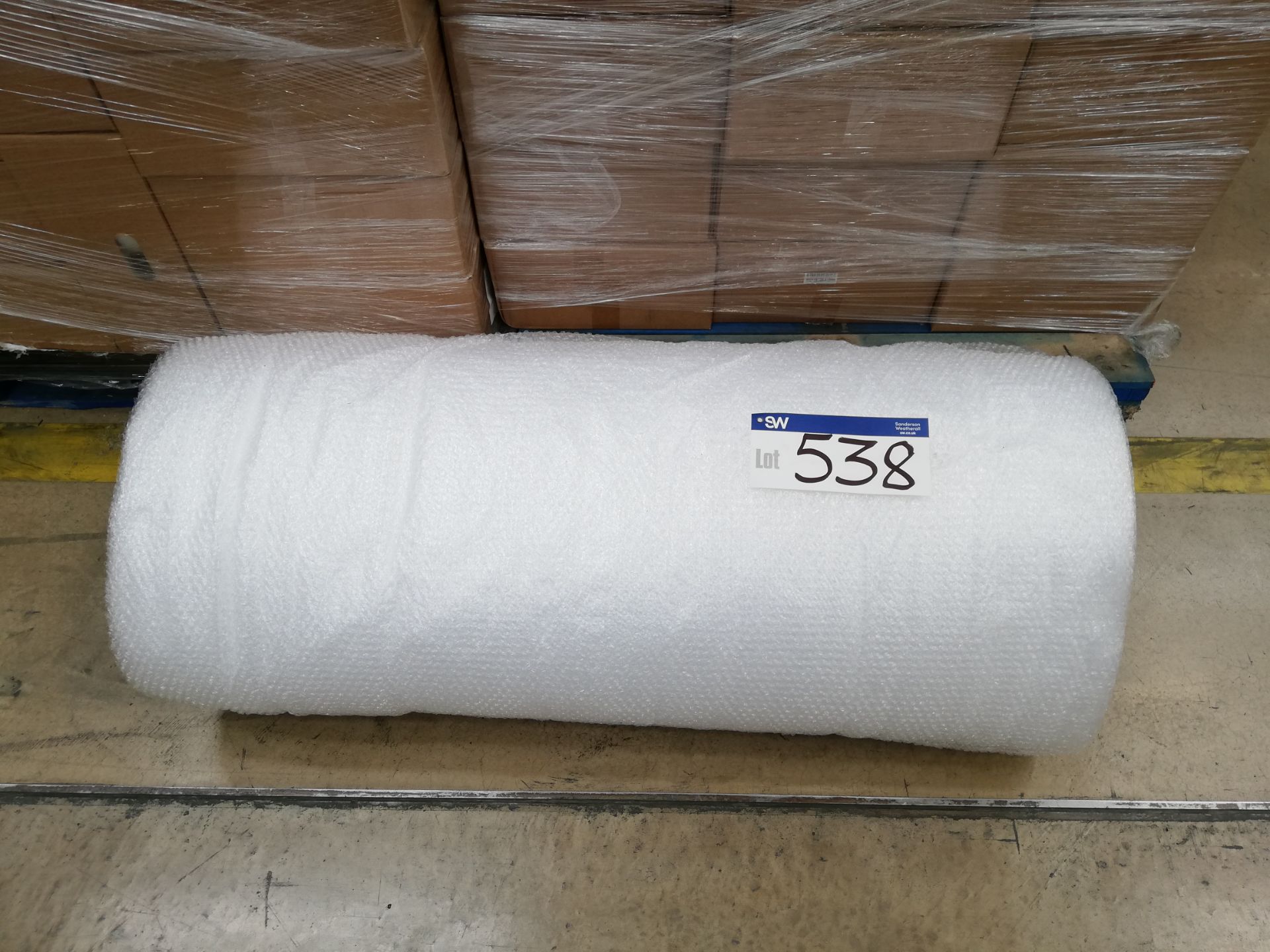 Part Roll of Bubble Wrap