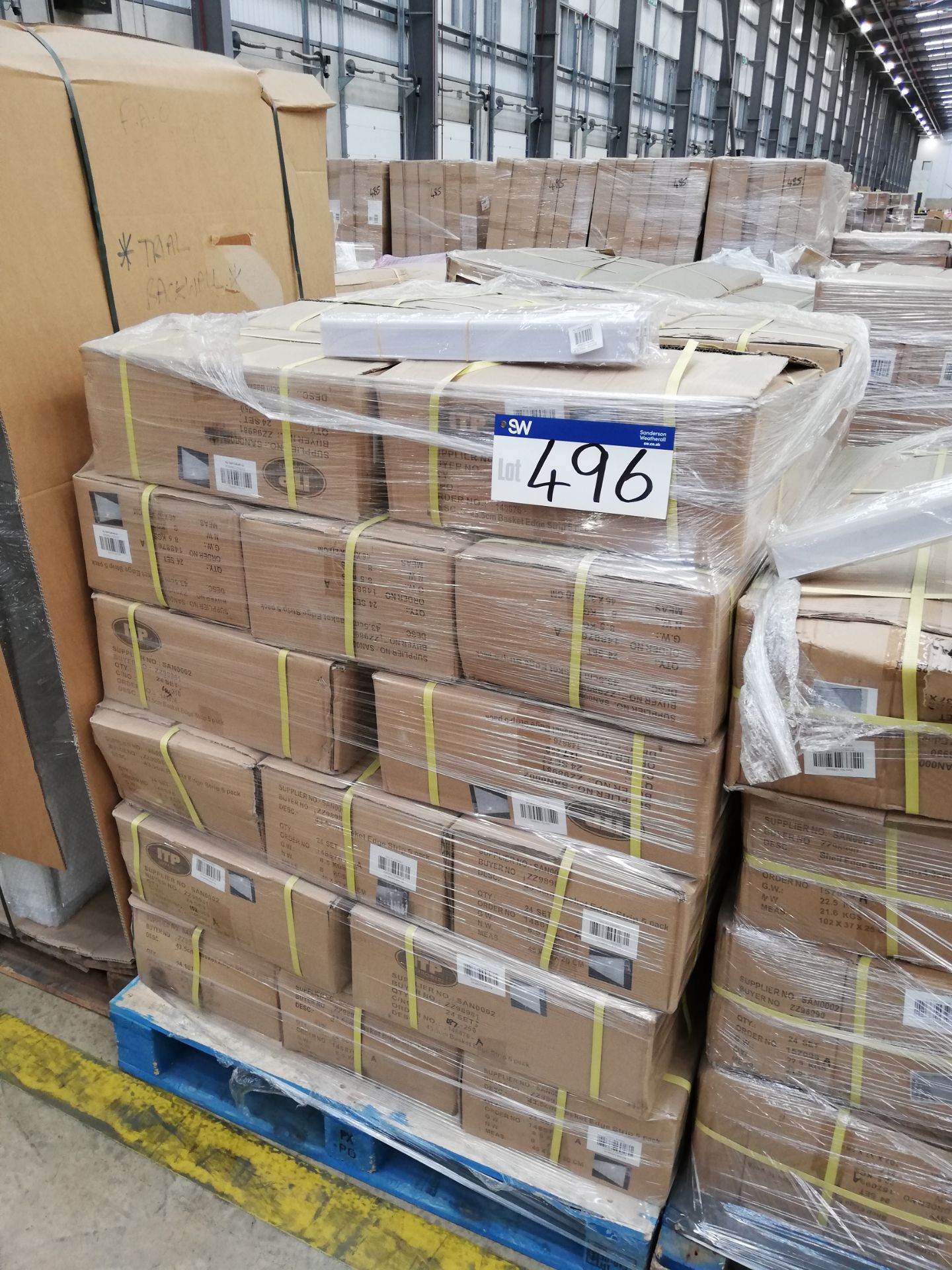 69 x Boxes of 5 Pack Wire Basket Edge Strip, 43.5c